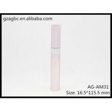 Moderno & vazio alumínio redondo tubo de rímel AG-AM31, embalagens de cosméticos do AGPM, cores/logotipo personalizado